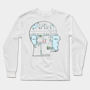 Human faces electronics circuit Long Sleeve T-Shirt